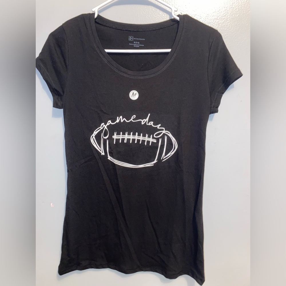 “Game day” black tee shirt